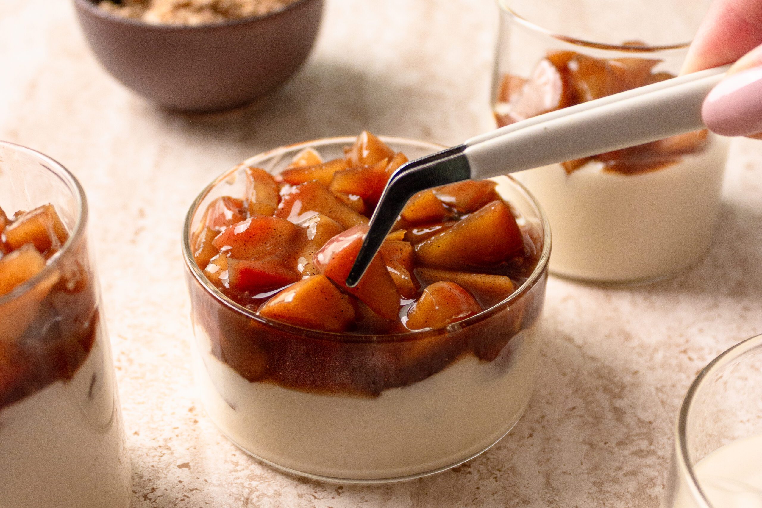 Veganes Apfel-Zimt Dessert Veganes Apfel-Zimt Dessert